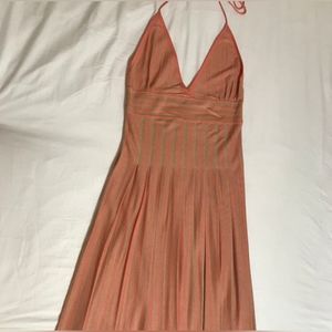 Silk and Cotton Jersey Halter Sun Dress